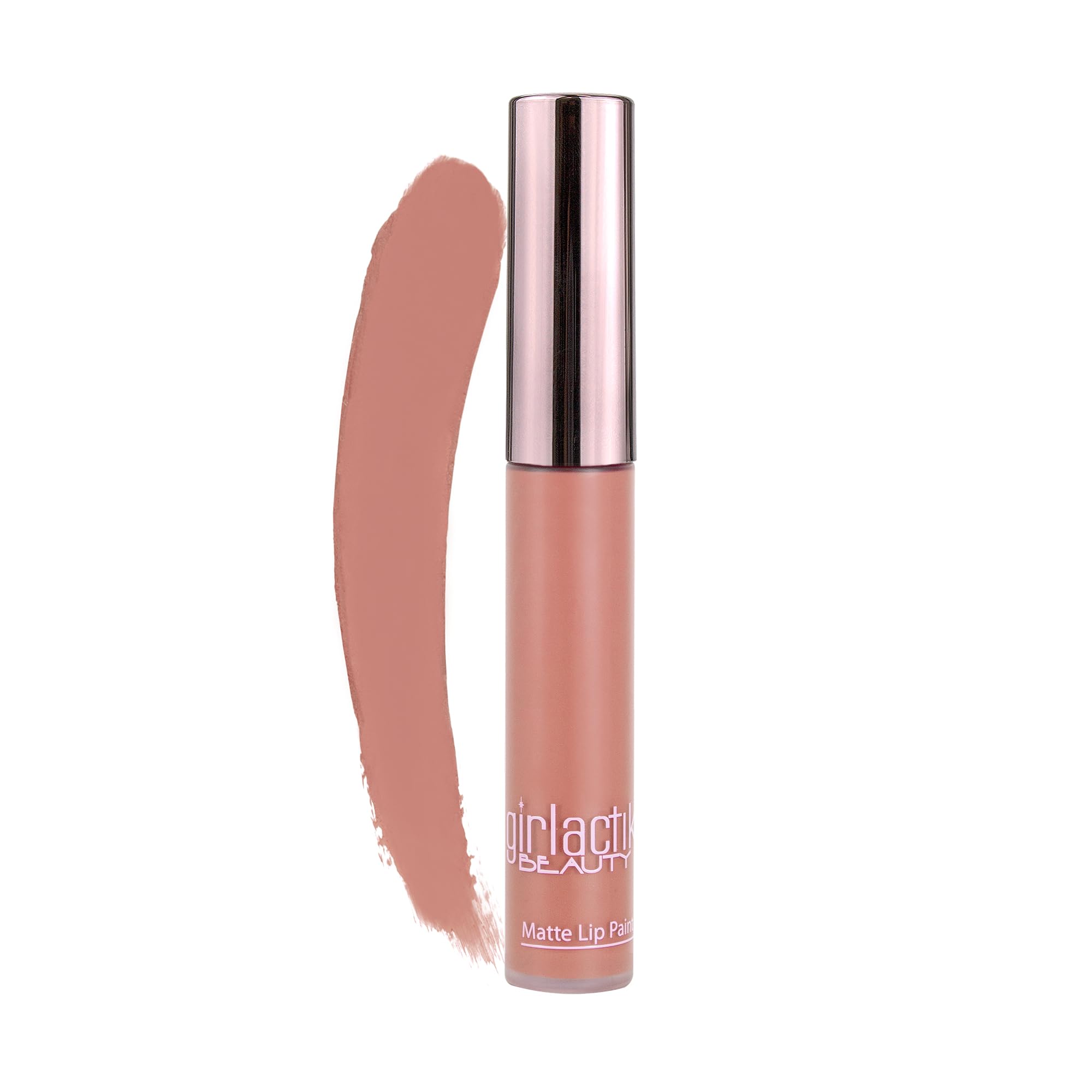 Girlactik Long Lasting Matte Lip Paint Liquid Lipstick (Bashful)